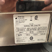 Thermo Isotemp 180L Oven image 1